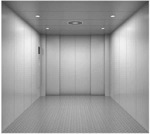 Rustfrit stål maskine rumløs godselevator